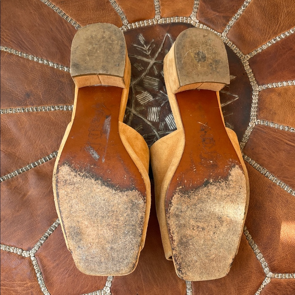 BY FAR Camel Suede Mules - Picture 3 of 4